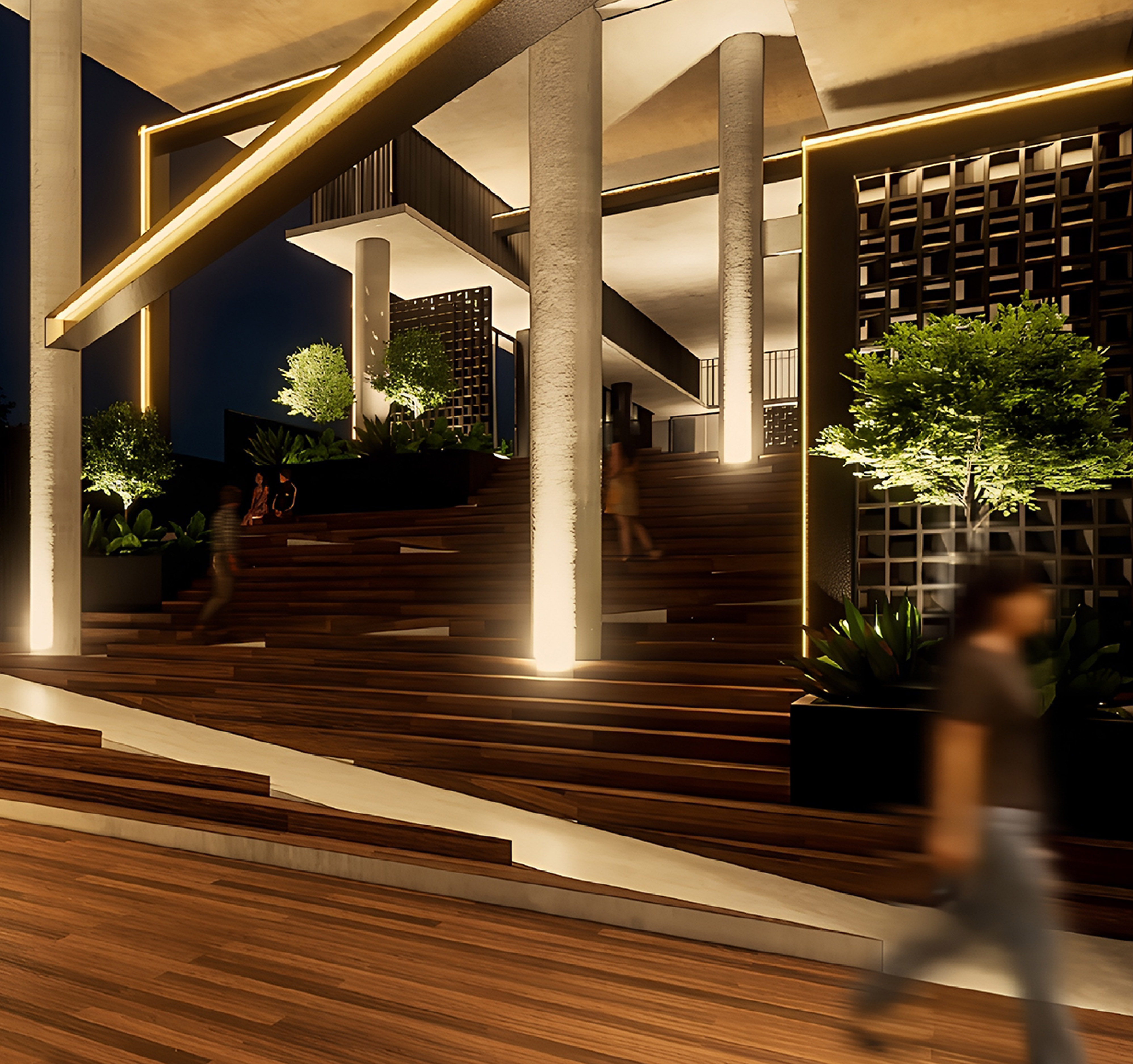 Arus Nova Ground Entrance Architecture